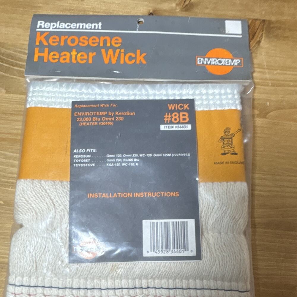 Envirotemp Kerosene Heater Replacement Wick #8B 34401 Fits KeroSun